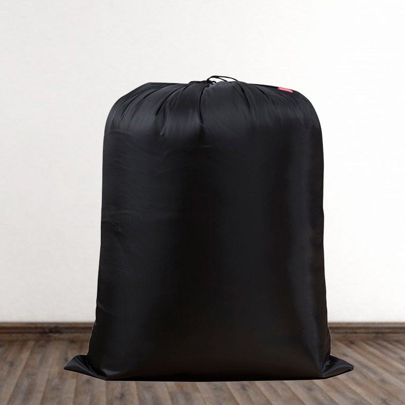 Drawstring Storage Bag Portable Lightweight Storage Pouch Household Quilt Clothes Storage Organizer - 20x30cm (Min Size, Black) - Image 5