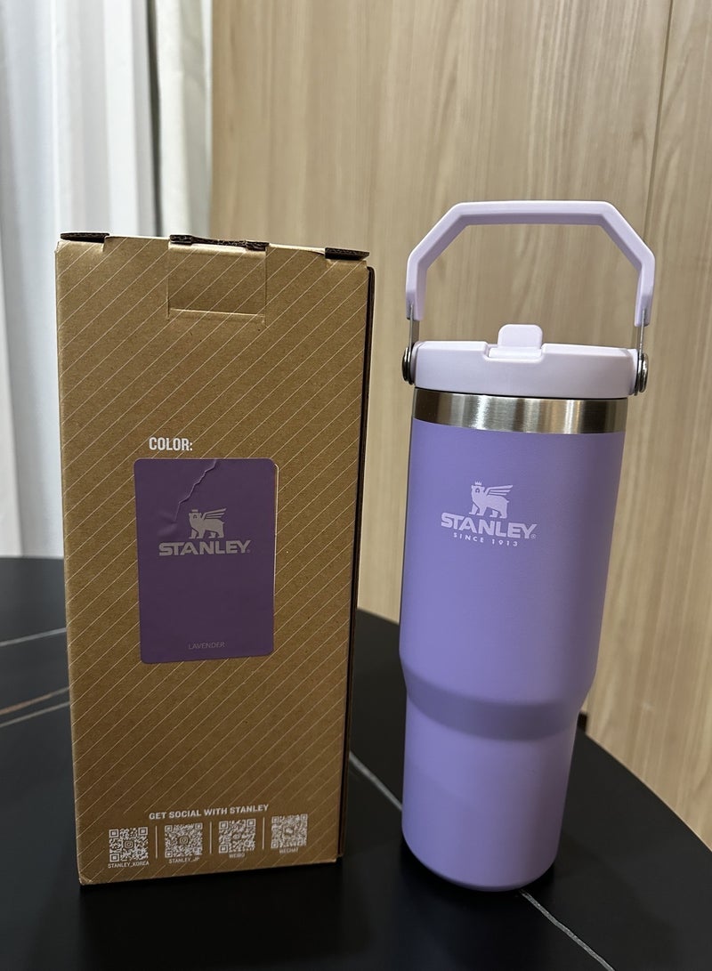 Stanley STANLEY IceFlow Stainless Steel Tumbler with Straw, Vacuum Insulated Water Bottle for Home, Office or Car, Reusable Cup with Straw Leak Resistant Flip - Image 1