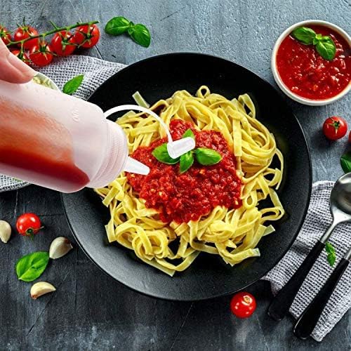 DAOME زجاجة ضغط بلاستيكية من داومي لتوزيع الكاتشب والخردل والعسل - 650 مل (6 قطع) - Image 3