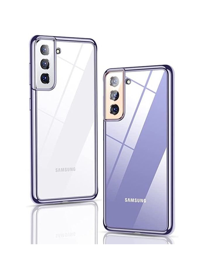 DUSALA Crystal Clear Transparent Shockproof TPU Protective Case Cover for Samsung Galaxy S21 6.2 - Image 1
