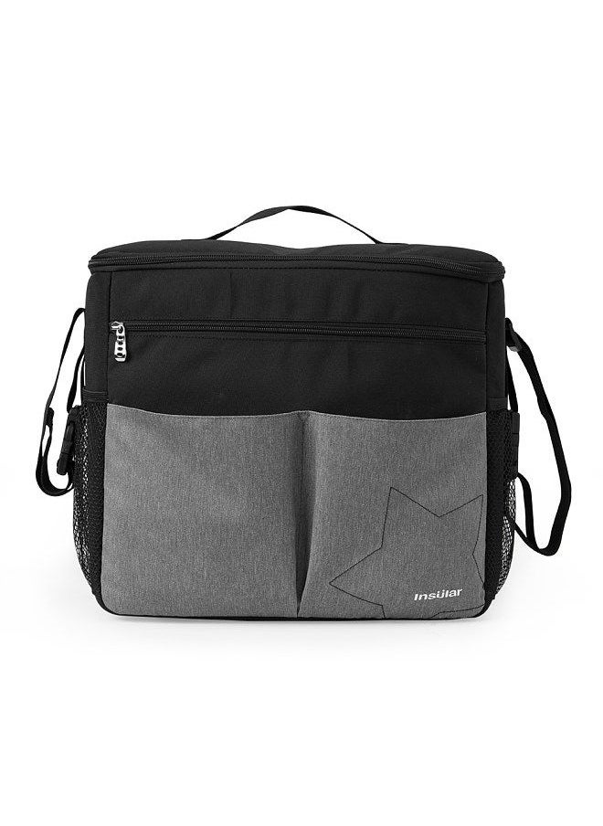 insular - insular Diaper Bag Large Capacity Waterproof Multi-function Mommy Bag for Baby Clothes Diaper Nappy Milk Powder Bottle Tissue Travelling Storage Bag Hold or Hang - Image 1