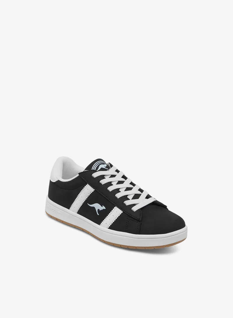 kangaROOS BLACK Boys' Logo Detail Sports Shoes with Lace-Up Closure for Men | Best Price UAE