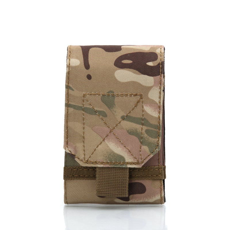 5 Inch Camouflage Mobile Phone Bag Outdoor Multi-Function Molle Accessory Bag Leisure Sports Running Mobile Phone Waist Bag - Image 4