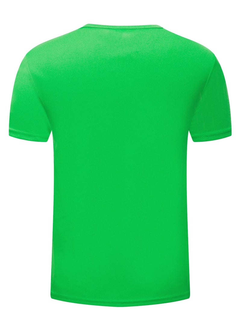Loquat Men Quick Dry Breathable Elastic T-Shirt Green  - Image 2