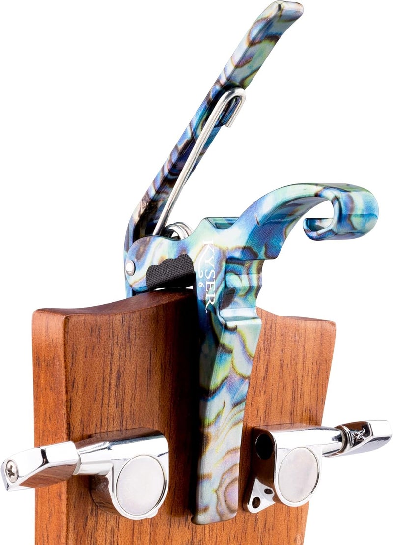 Kyser Musical Products Quick-Change Guitar Capo, KG6ABA, Abalone - For 6-String Acoustic Guitars, Made in USA, Quality, Strong, Lightweight, Quick & Easy Key Changes, Innovative, Perfect Fit - Image 4