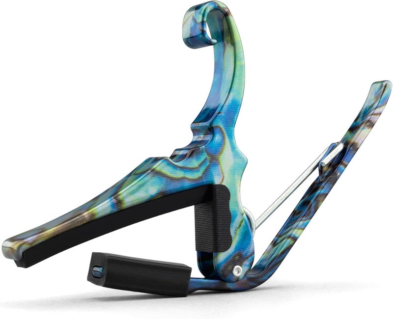 Kyser Musical Products Quick-Change Guitar Capo, KG6ABA, Abalone - For 6-String Acoustic Guitars, Made in USA, Quality, Strong, Lightweight, Quick & Easy Key Changes, Innovative, Perfect Fit - Image 2