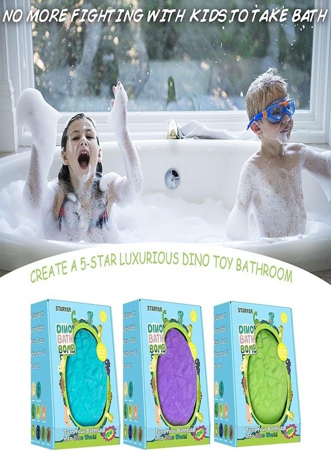STARYAR Bath Bombs for Kids with Surprise Toys Inside, XXXL Dinosaur Egg Bubble Bath Bombs Gift Set, Dino Eggs, Bath Toys for Boys 3 4 5 6 7, Birthday Gifts for Kids Boys - Image 5