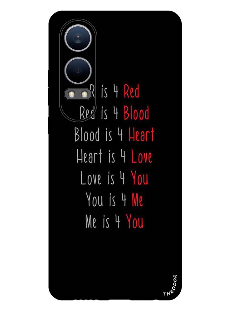 Theodor Protective Case Anti Scratch Shock Proof Bumper Cover For OnePlus Nord CE4 Lite Love Quote - Image 1