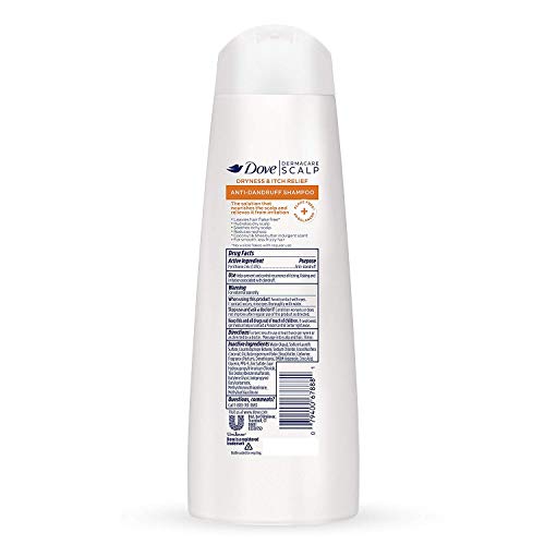 Dove Dermacare Scalp Haircare - Anti-Dandruff Shampoo - Dryness & Itch Relief - Net Wt. 12 FL OZ (355 mL) Per Bottle - Pack of 3 Bottles - Image 3
