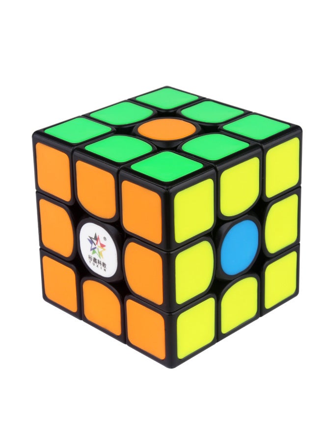 Yuxin Science And Education Zhisheng Kirin V2 Magnetic Third-order Intelligence Rubik's Cube Waterproof Patch Feels Smooth Outlet-Color:Kirin 3rd Order V2(1593) Dark Red On Black Background  - Image 3