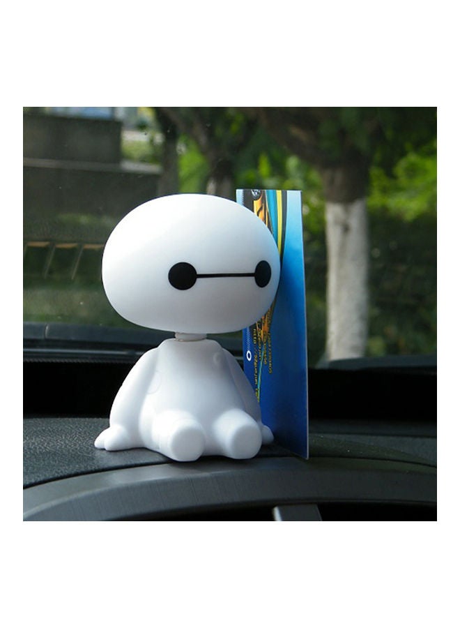 NIBEMINENT Cute Baymax Robot Shaking Head Doll Car Interior Decoration - Image 4