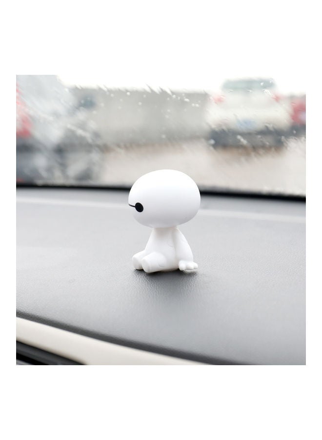 NIBEMINENT Cute Baymax Robot Shaking Head Doll Car Interior Decoration - Image 2