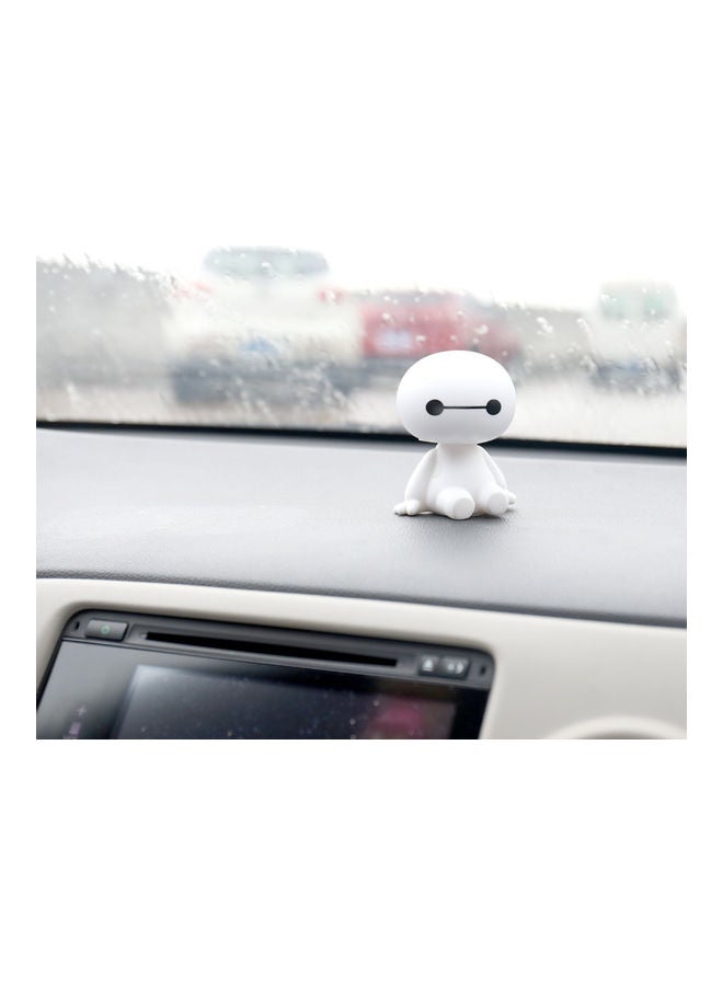 NIBEMINENT Cute Baymax Robot Shaking Head Doll Car Interior Decoration - Image 3