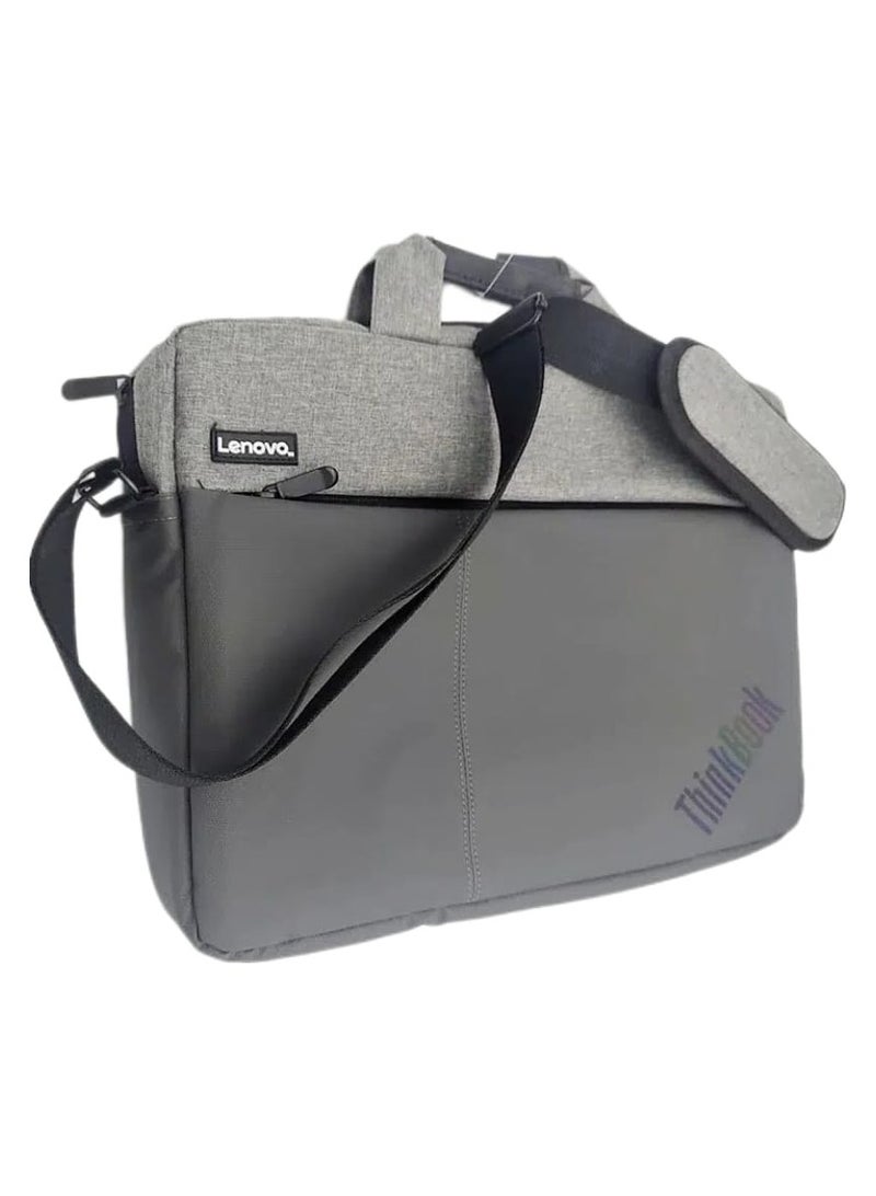Lenovo ThinkBook Laptop Bag for 15.6" – Lightweight Shoulder Case for Work & Travel, Grey  - Image 1