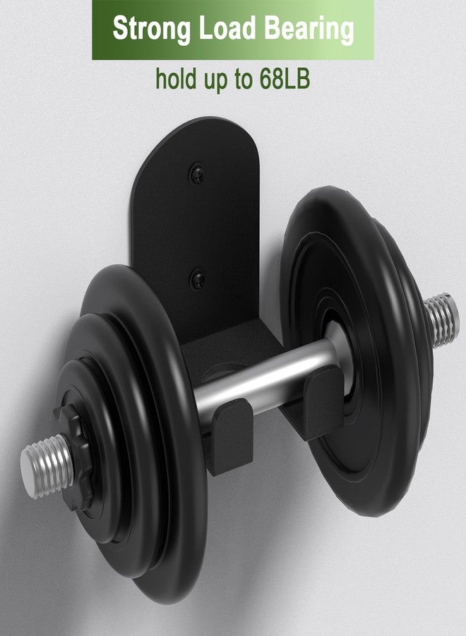 VINHOLD Heavy Duty Barbell Hanger, Vertical Bar Wall Rack for Home, Garage & Commercial Gyms, Olympic Barbell Holder, Space-Saving Gym Accessory Bar Mount Rack, Holds Under 32mm Bar Size(Black) - Image 4