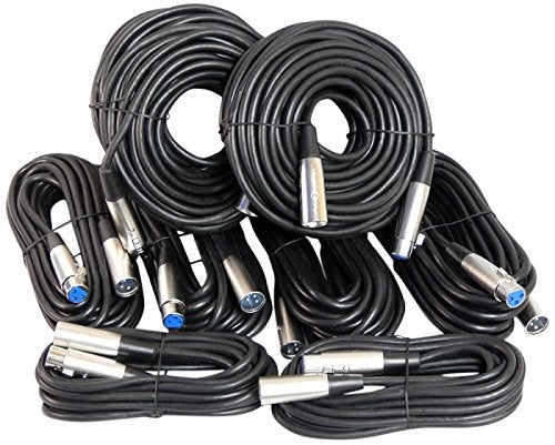 Your Cable Store XLRMic Cable Kit Two 50 ft Two 15 ft and Four 25 Foot XLR Patch Cables