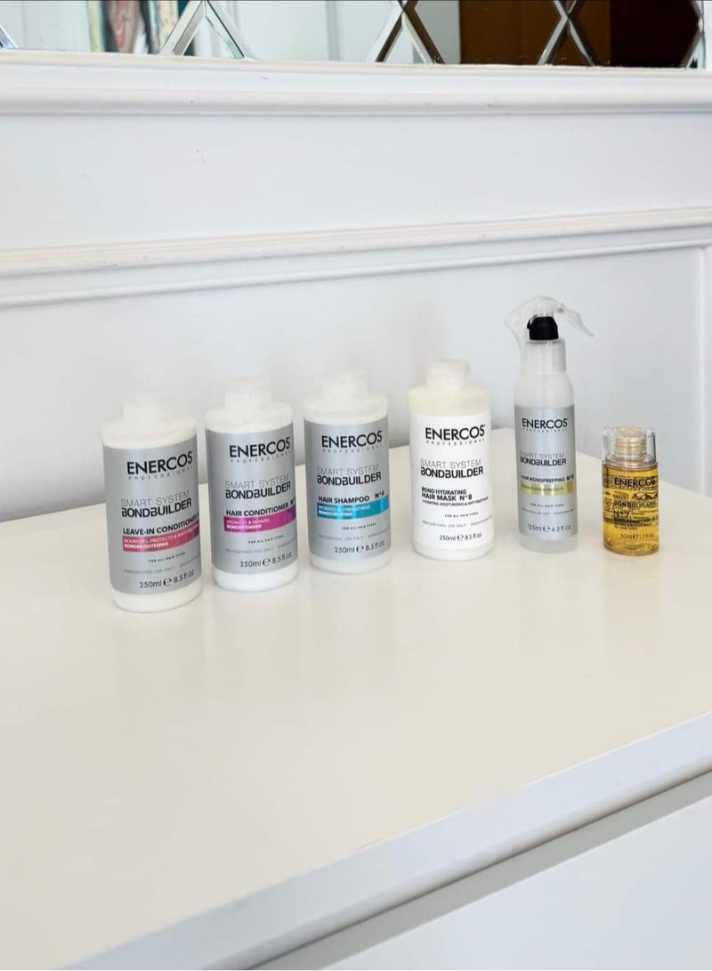 إينيركوس مجموعة من بلسم وشامبو و مقوى وزيت و معالج للشعر 250 مل من انيركوس سمارت بوند بيلدر