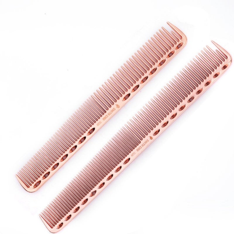 SMITH CHU Professional Space Aluminum Dressing Combs for Women - Best Styling Comb for Long,Wet or Curly, Reduce Hair Loss and Dandruff&Headache Gold - Image 2