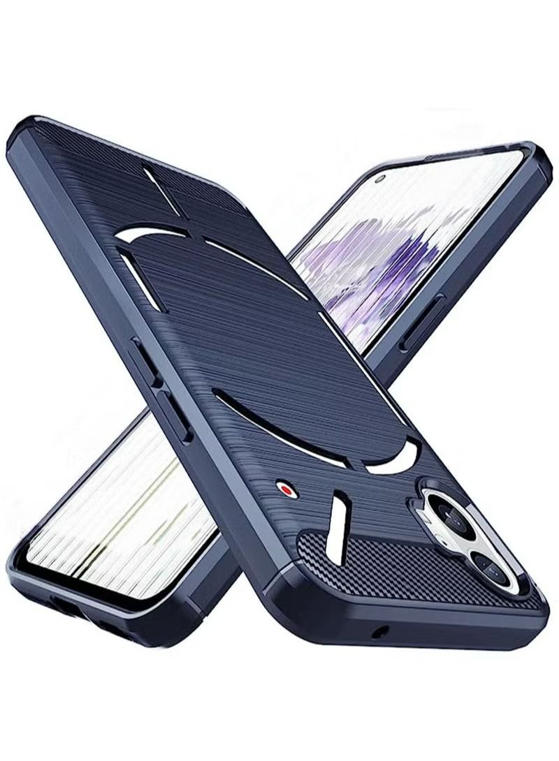 Compatible with Nothing Phone 1 Case Cover Soft TPU Anti-Scratch Shockproof Protective Scratch Resistance Back Cover Accessories Protection Compatible with Nothing Phone 1 Blue - Image 1