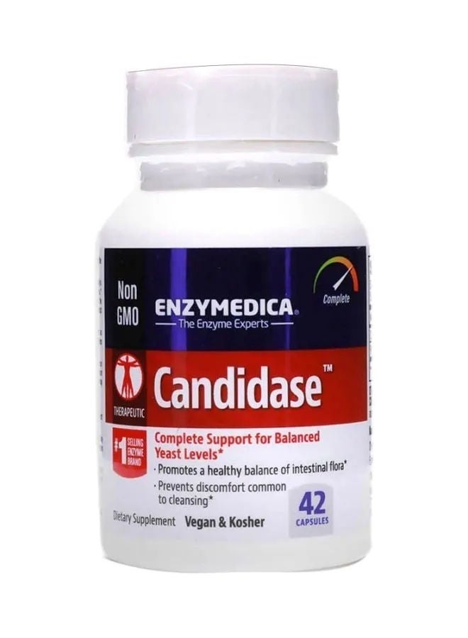 ENZYMEDICA Candidase Dietary Supplement - 42 Capsules