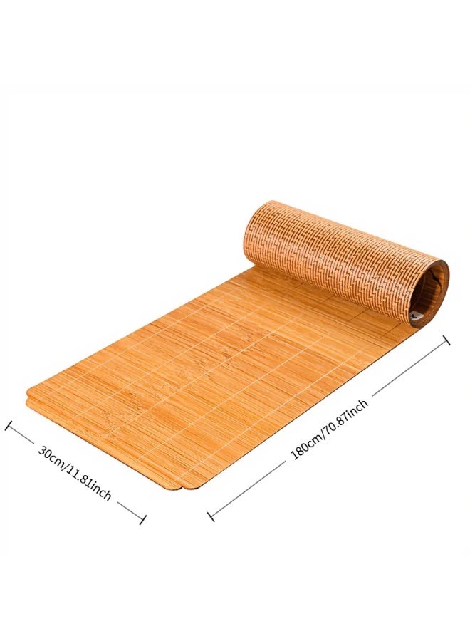 Bamboo woven waterproof table flag tea set meal mat tea mat - Image 3