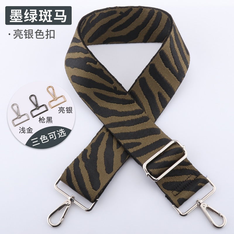 Women'S Bag With Diy Women'S Bag Replacement Bag Wide Shoulder Strap Long Shoulder Strap Striped Series Bandwidth Shoulder Strap Single Shoulder Strap - Image 1