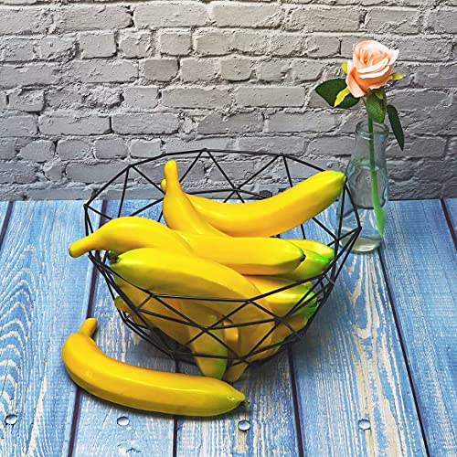 SAMYO Artificial Yellow Bananas Lifelike Simulation Fake Fruit Home House Kitchen Decoration 6pcs Set - Image 4