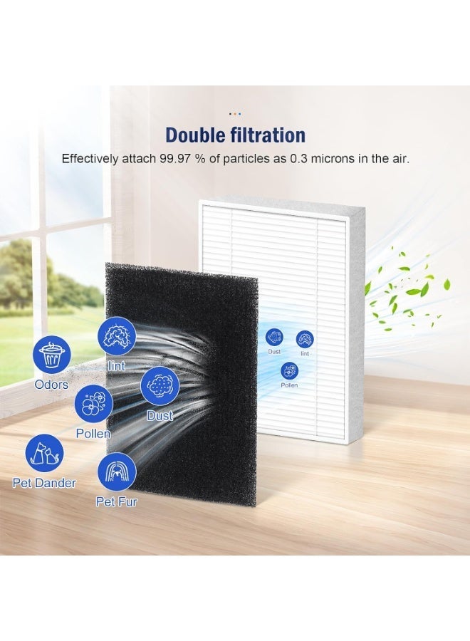 XICEN 20 Pcs Replacement Parts Accessories for Eufy L60 Hybrid/L60 Hybrid SES/G50 Hybrid/G50, 2 Main Brushes, 6 Side Brushes, 6 Filters, 4 Mop Pads,1 Clean Tool, 1 Screwdriver - Image 4