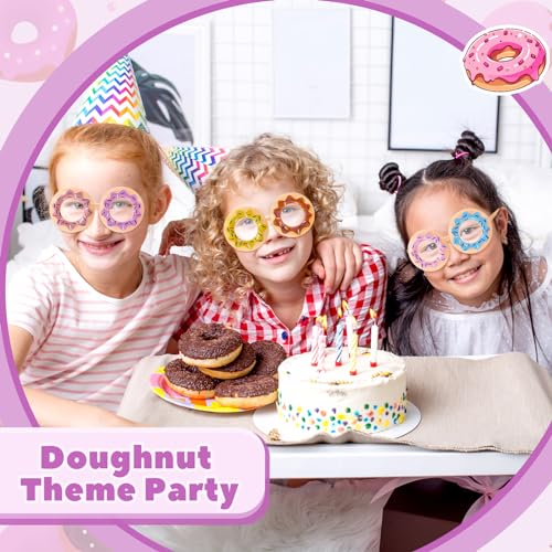 Copkim Donut Sunglasses for Kids Funny Donut Novelty Glasses for Party Decor Photo Booth Props Christmas party Gifts(20 Pairs) - Image 5