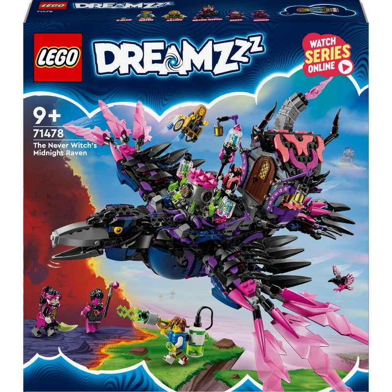 LEGO DREAMZzz The Never Witch’s Midnight Raven Toy 71478 Building Toy Set (1203 Pieces) - Image 2