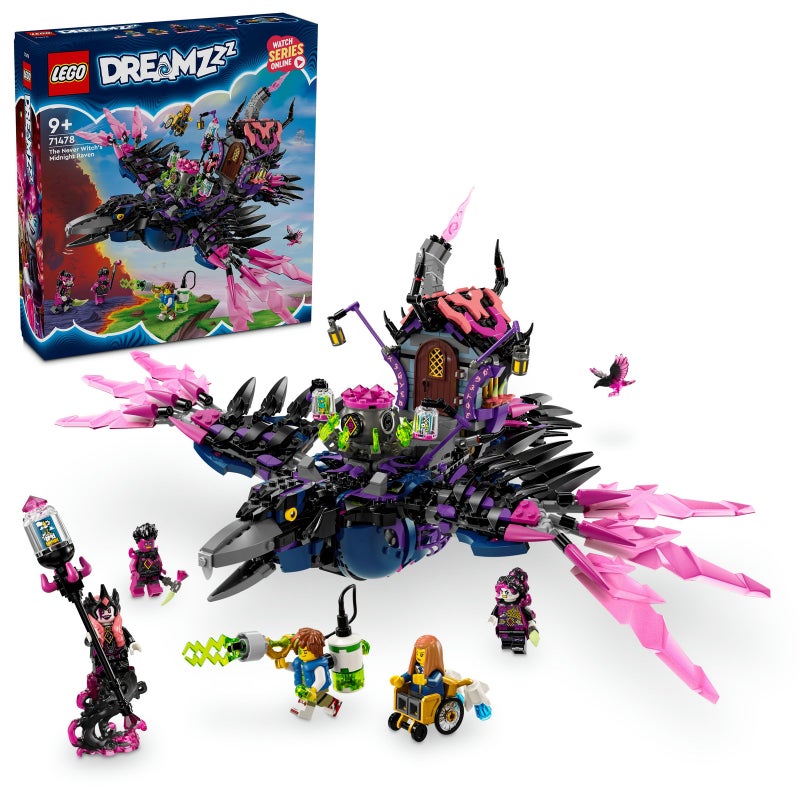 LEGO DREAMZzz The Never Witch’s Midnight Raven Toy 71478 Building Toy Set (1203 Pieces) - Image 1