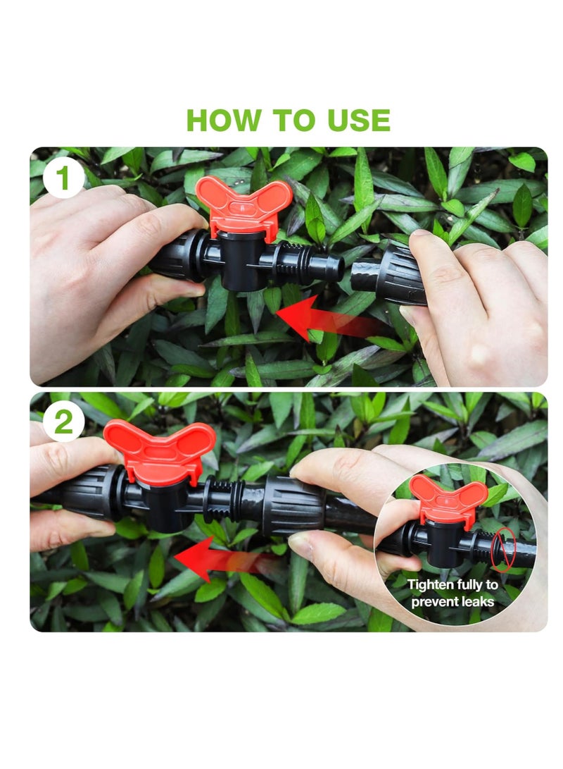 general 6 Packs 5/16” Drip Irrigation Shut Off Valve, In-Line Barbed Locking Valve for 5/16 Inch Tubing, Water Flow Control for Garden, Greenhouse, Raised Bed Systems - Image 4
