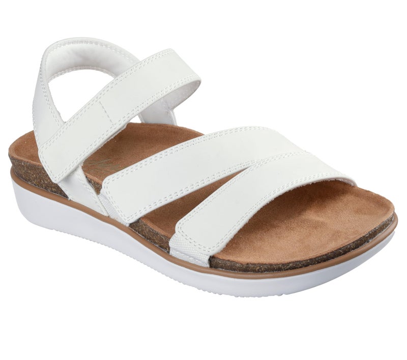 SKECHERS صندل سكيشرز النسائي المريح المرتفع، أبيض 8 م - Image 3