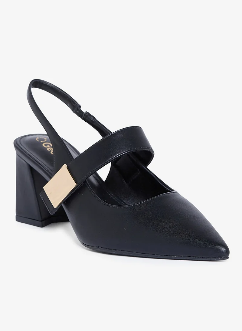 جيومني جيومني بغل الكعب المتوسط للنساء – كعب أنيق بدون ظهر للمكتب، للحفلات والملابس اليومية