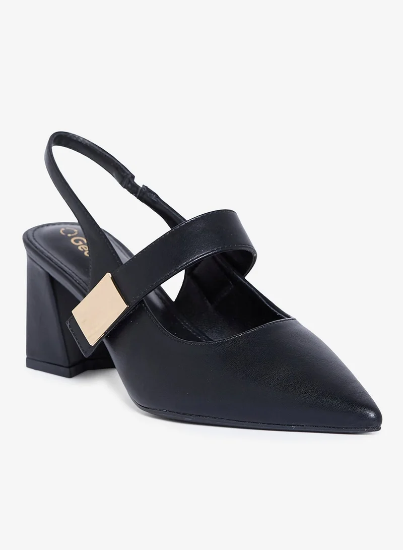 جيومني جيومني بغل الكعب المتوسط للنساء – كعب أنيق بدون ظهر للمكتب، للحفلات والملابس اليومية