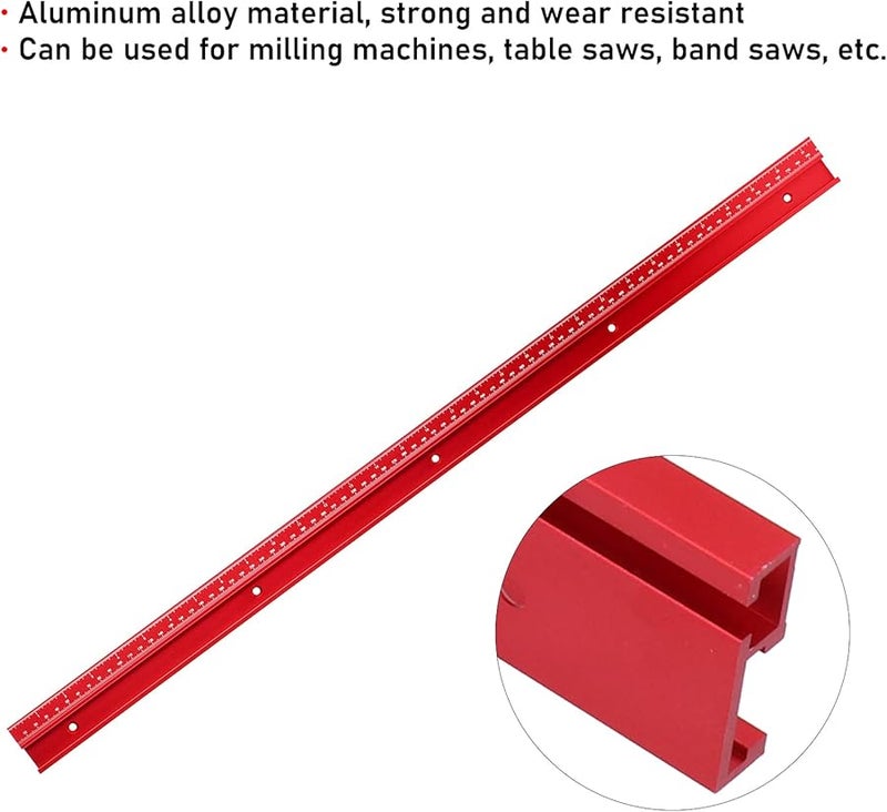 Aluminum Alloy Woodworking Table Saw Push Handle Fixture Slot Rail 800mm Size - Image 5