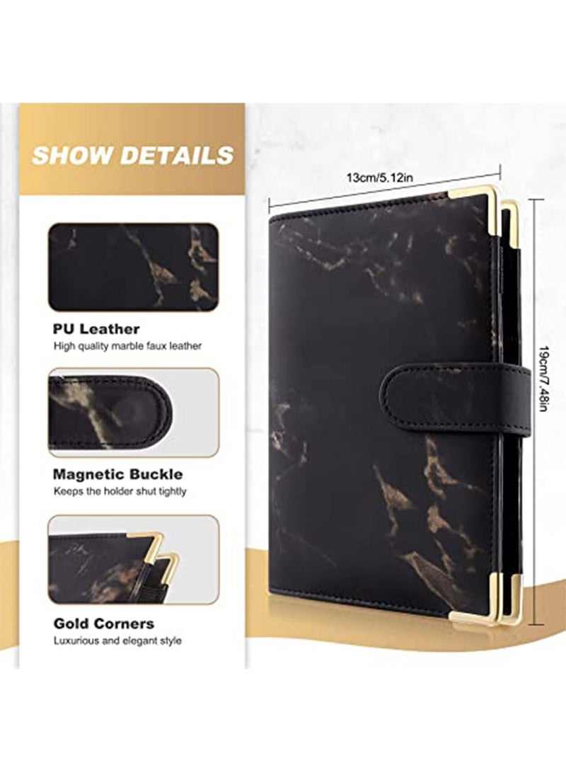 Y&D Budget Binder with Zipper Envelopes, 14Pcs Binder, Cash Envelopes for Budgeting, Money Organizer Cash, Planner Wallet Accessories Small Handbags (Black)  - Image 3