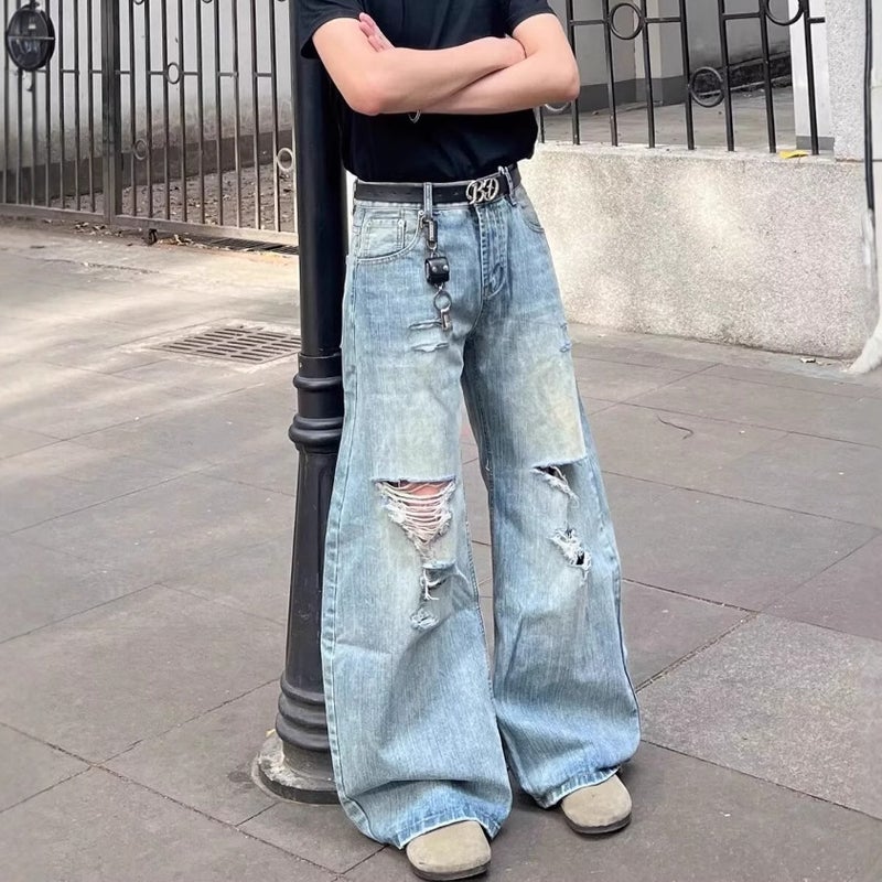 Unisex Casual Daily Denim Jeans - Image 4