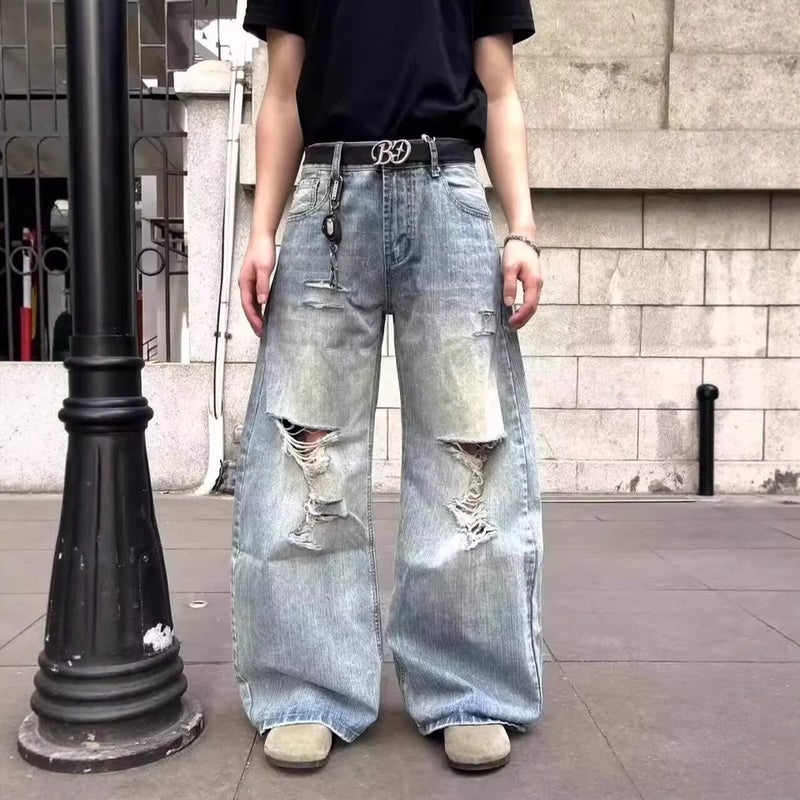 Unisex Casual Daily Denim Jeans - Image 1