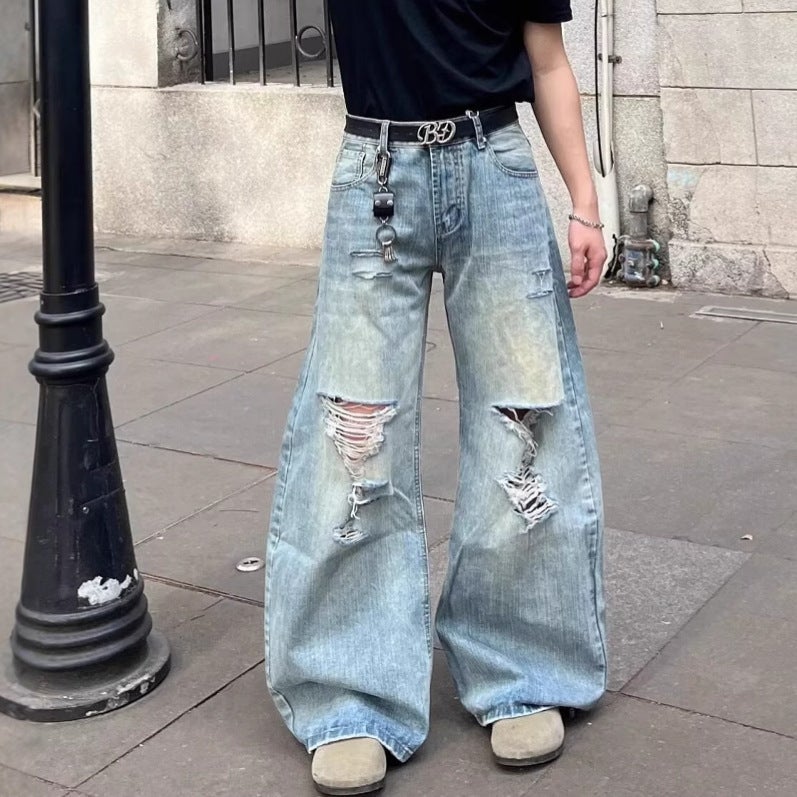 Unisex Casual Daily Denim Jeans - Image 3