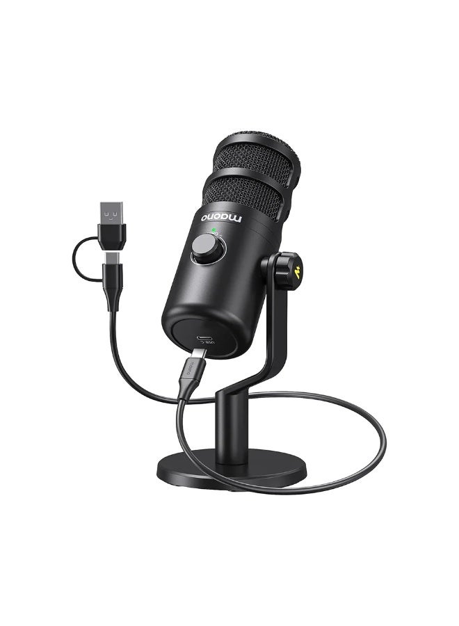ماونو ميكروفون ديناميكي USB من MAONO PD100U، قلبي، 24 بت/192 كيلو هرتز، توصيل وتشغيل - Image 1