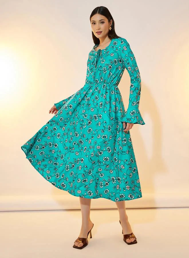 Take Two Floral Print Dress