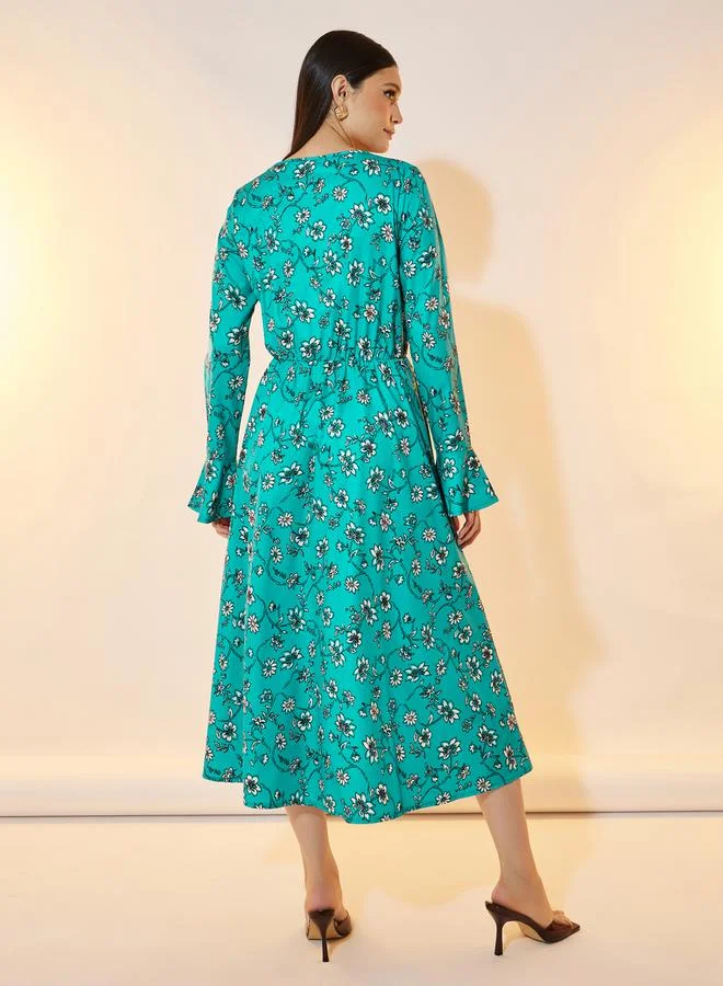 Take Two Floral Print Dress