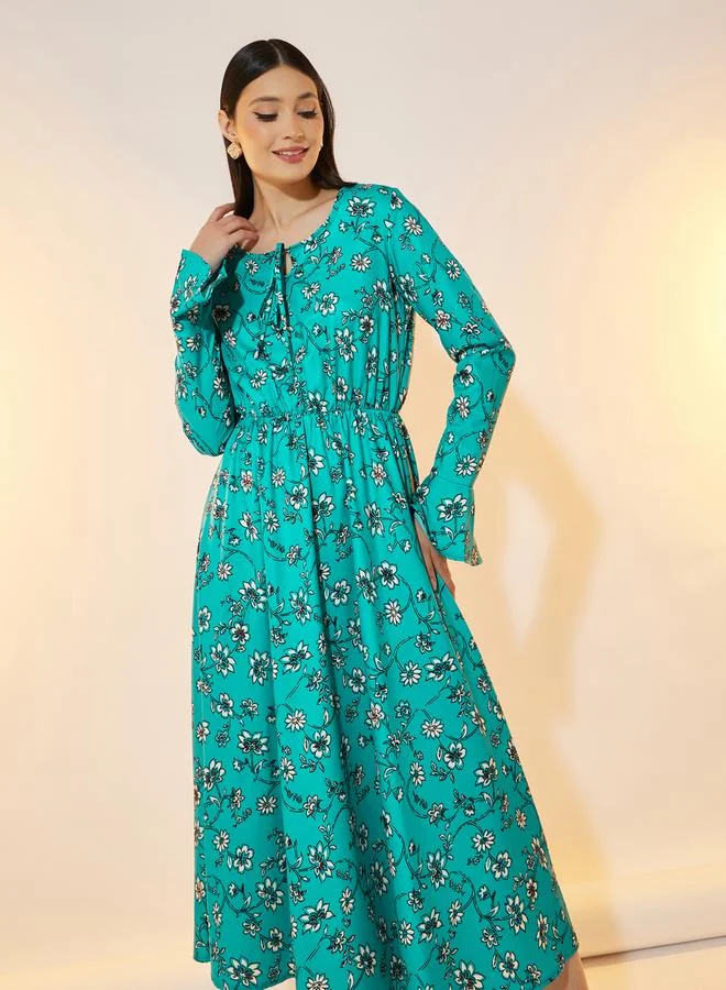 Take Two Floral Print Dress