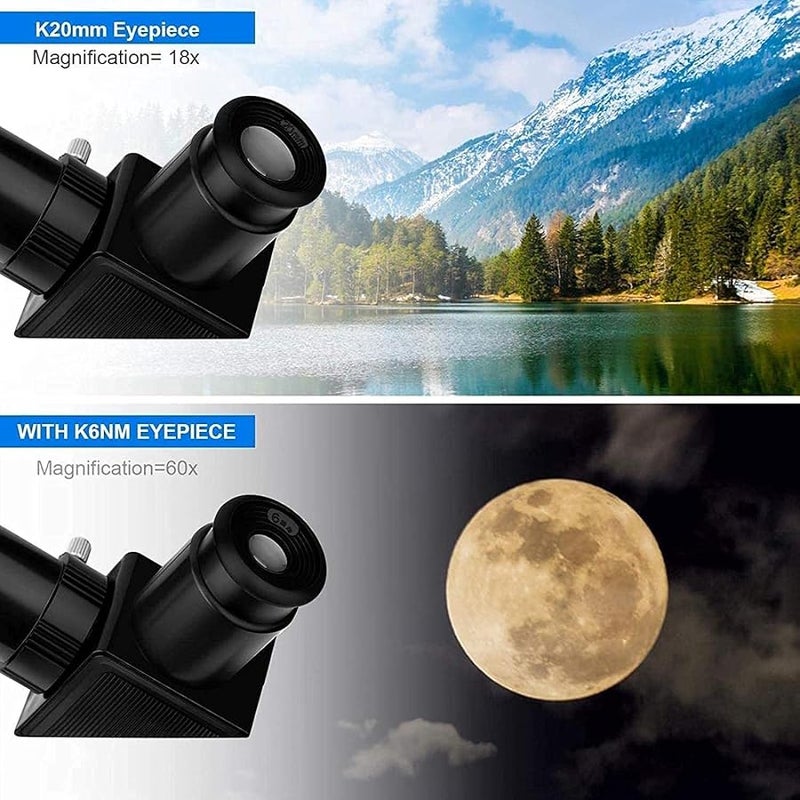 90x Magnification Astronomical Telescope Binoculars for Adults Beginners 50mm Aperture with Tripod and Two Eyepieces - Image 4