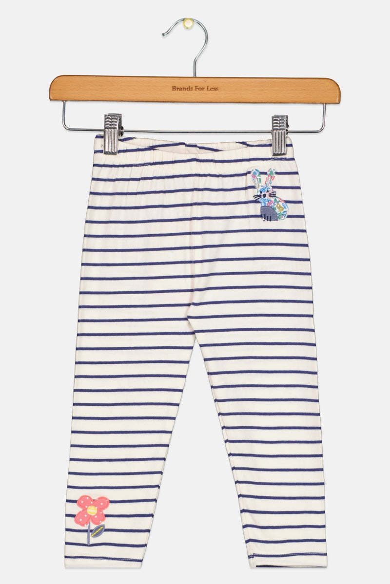 Hamleys Toddlers Girl Stripe Leggings, Multicolor - Image 1