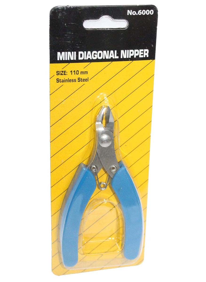 Digital Craft Digital Craft Electrical Stain Steel Wire Cable Cutters Cutting Side Snips Flush Pliers Nipper AntiSlip Rubber Mini Diagonal Pliers Hand Tools with Safety Hand Gloves  - Image 3