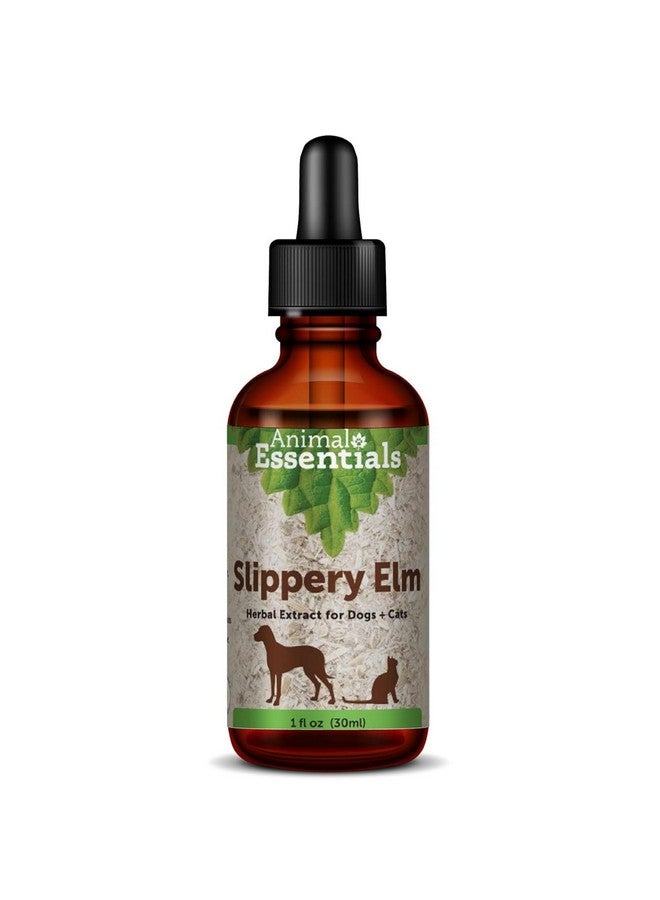 Animal Essentials Slippery Elm - Herbal Extract for Dogs and Cats, Promotes Healthy Digestion, Bowel Function, Certified Organic Herbs, All Natural, Respiratory Health, Liquid Formula - 1 Fl Oz - Image 1