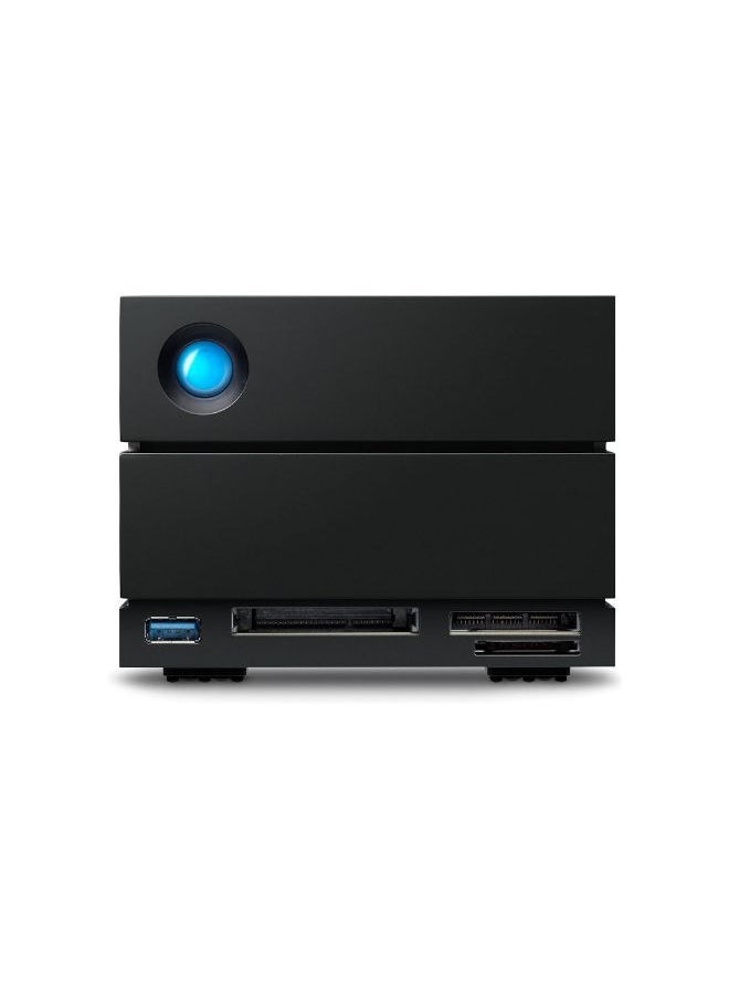 LACIE قرص صلب خارجي LaCie 2big Dock RAID سعة 16 تيرابايت - متوافق مع Thunderbolt وUSB4، واستعادة البيانات (STLG16000400)  - Image 1