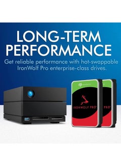 LACIE LaCie 2big Dock RAID 16TB External HDD - Thunderbolt and USB4 Compatibility, Data Recovery (STLG16000400)  - Image 5